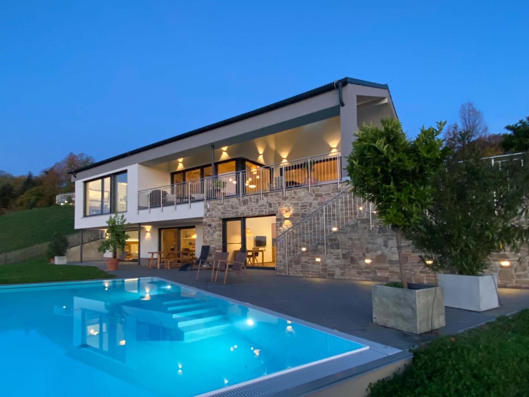 Greim15 --- Ganzes Ferienhaus Mit Fernsicht, Pool, Wellness Deutschlandsbergi járás Kültér fotó
