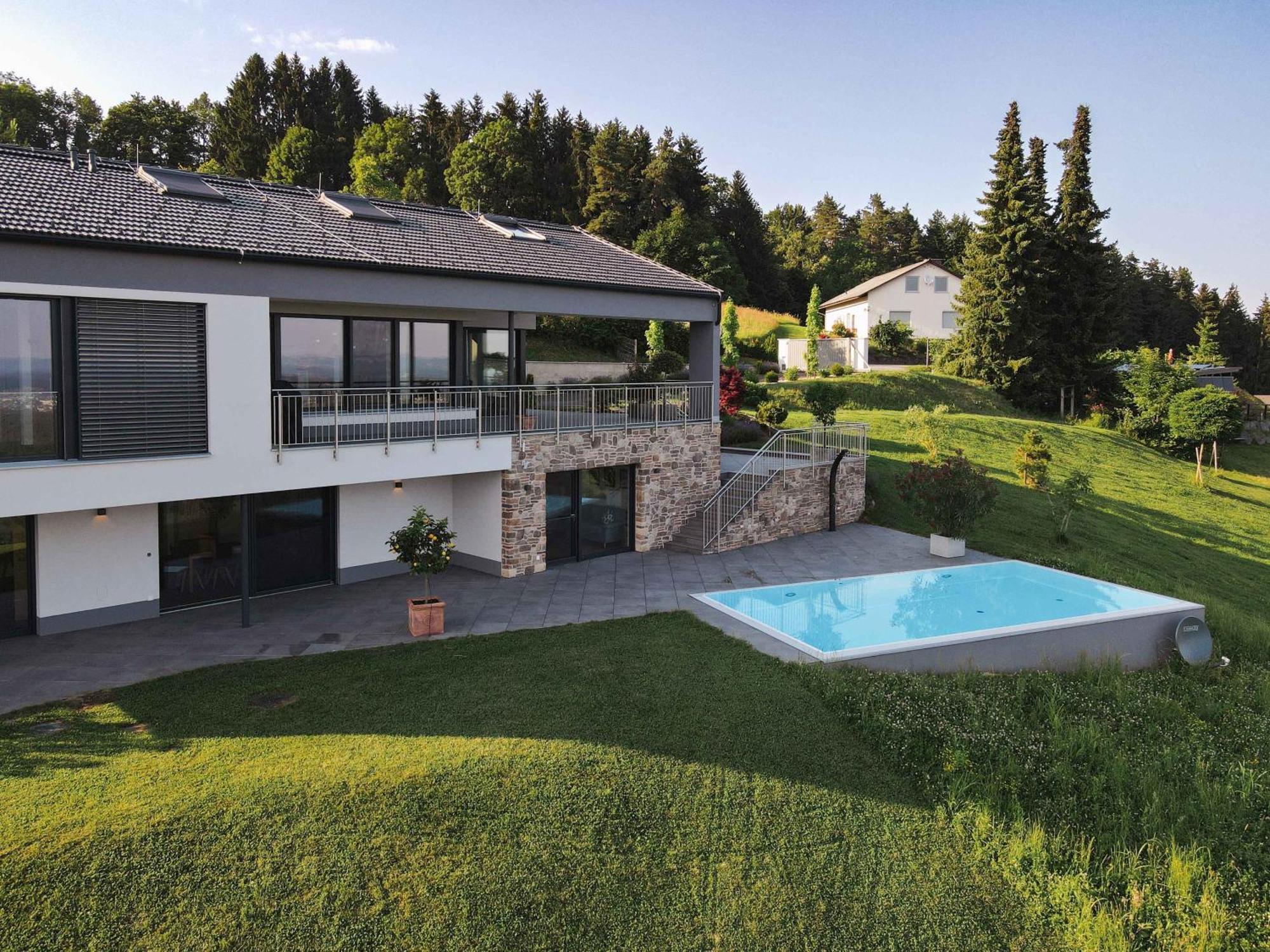 Greim15 --- Ganzes Ferienhaus Mit Fernsicht, Pool, Wellness Deutschlandsbergi járás Kültér fotó