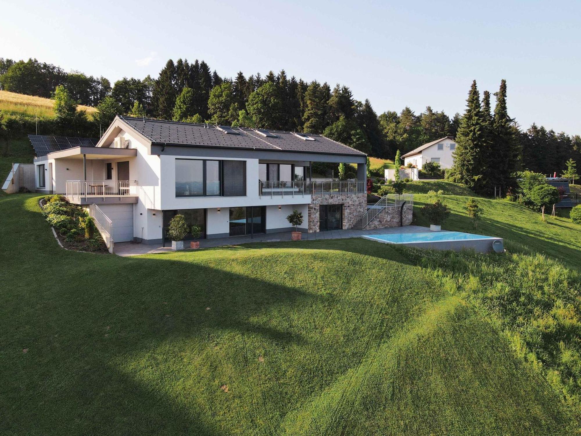 Greim15 --- Ganzes Ferienhaus Mit Fernsicht, Pool, Wellness Deutschlandsbergi járás Kültér fotó