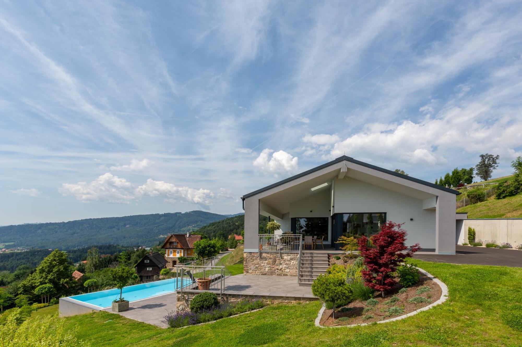 Greim15 --- Ganzes Ferienhaus Mit Fernsicht, Pool, Wellness Deutschlandsbergi járás Kültér fotó