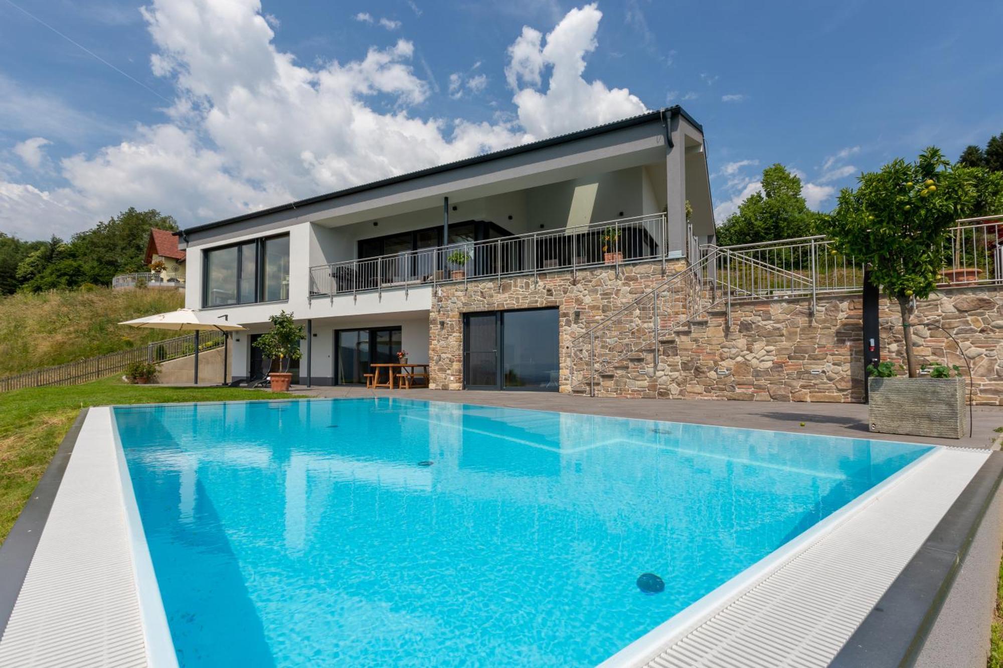 Greim15 --- Ganzes Ferienhaus Mit Fernsicht, Pool, Wellness Deutschlandsbergi járás Kültér fotó